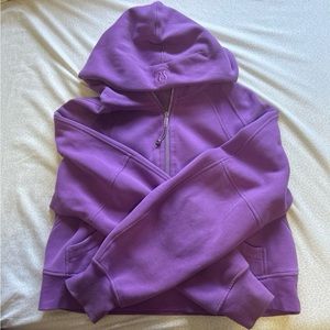 lululemon moonlight magenta scuba half zip